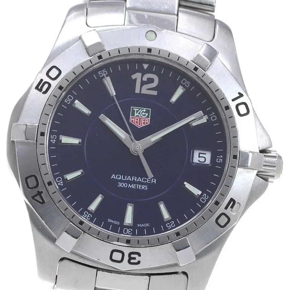 TAG HEUER Aquaracer WAF1113 Date Navy Dial Quartz Men's Watch